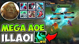 WTF?! THIS ILLAOI BUILD LEGIT 1V5 MELTS THE ENEMY TEAM IN SECONDS - League of Legends