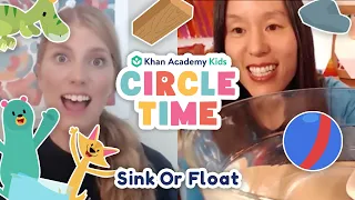 Sink Or Float | Water Science Experiment for Kids | Surf's Up | Circle Time with Khan Academy Kids