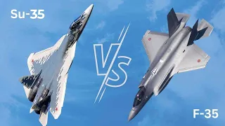 Jet Fight: F35 Vs Sukhoi SU 35 - Who Do You Think Would Win? Military Documentary