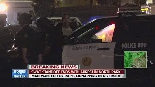 Rape suspect captured after 6-hour North Park SWAT standoff