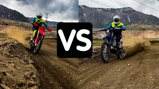 Yamaha YZ250FX vs Honda CRF250RX at the motocross track....which one is better?