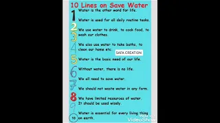 SHORT SENTENCE SAVEWATER/SAFA CREATION