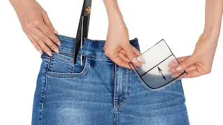 Amazing sewing trick how to upsize jeans in the waist!