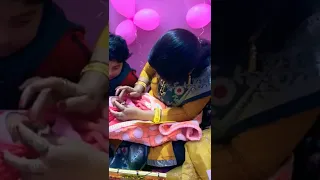New born baby Kajal ceremony ❤️ #shorts #viral #viralshorts #newborn