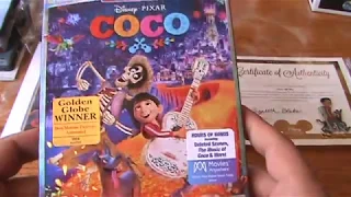 Disney Pixar's Coco Blu-ray Unboxing