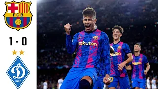 BARCELONA Vs DYNAMO KYIV | 1-0 | Highlights | 20-10-2021