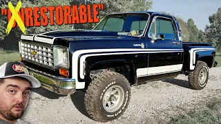 Chevy Sport Stepside Gets Its STRIPES-Budget SHOW QUALITY Paint on K-10 Stepside!