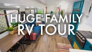 HUGE FAMILY RV TOUR : Adventuring Family of 11