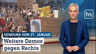 Weitere Demos gegen Rechts | hessenschau vom 27.01.2024