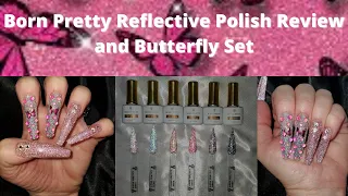 Born Pretty Reflective Gel Polish Review | Butterfly Nails🦋| Born Pretty PR   @BornPrettyBPS