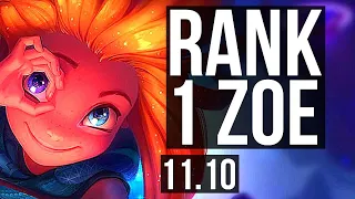 ZOE vs LEBLANC (MID) | Rank 1 Zoe, Rank 5, 2/0/7, 1000+ games, 1.5M mastery | KR Challenger | v11.10