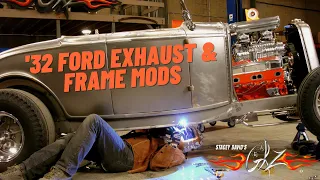 1932 Ford Rat Roaster Frame Modifications and Exhaust - Stacey David's Gearz S2 E3