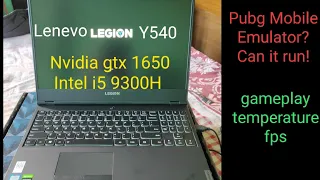 Legion Y540 LAPTOP PUBG MOBILE EMULATOR GAMEPLAY