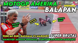 BRUTAL! MOTOGP AMERIKA, PUNCAK DUEL PANAS BAGNAIA VS MARQUEZ, BERITA MOTOGP HARI INI