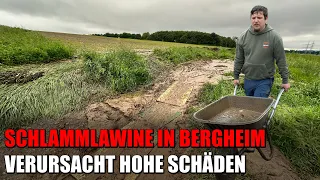 Schlammlawine verwüstet Ortschaft in Bergheim - Hohe Sachschäden | 24.05.2024