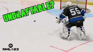 Can We Go Undrafted As a Goalie In NHL 23 Be a Pro?!