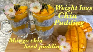 Mango Chia pudding | easy healthy breakfast snack | summer meal prep