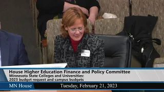 House Higher Education Finance and Policy Committee 2/21/23
