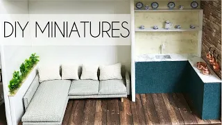 DIY Miniature Cardboard House - bedroom, living room, kitchen, bathroom