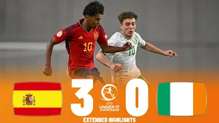 Spain vs Ireland | Highlights | U17 European Championship Quarter Final 27-05-2023