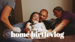 HOME BIRTH VLOG | first time mom positive home water birth