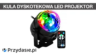 Kula dyskotekowa led projektor disco rgb pilot #5196 | PrzydaSiePL