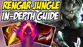 GUIDE ON HOW TO PLAY RENGAR JUNGLE IN SEASON 8! CRAZY ONE SHOT POTENTIAL  - League of Legends