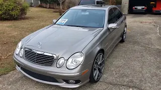 2004 Mercedes Benz E55 AMG walk around and cold start