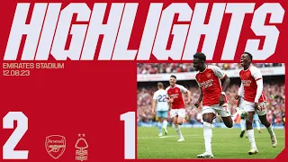 HIGHLIGHTS | Arsenal vs Nottingham Forest (2-1) | Premier League | Nketiah, Saka