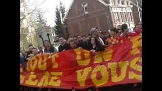 Cortège des Ultras au stade Bollaert