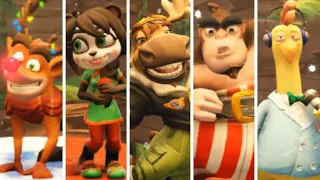 Crash Team Racing Nitro-Fueled - All New Characters & Skins + Victory Animations & Gameplay