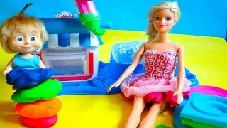 bajka Masza i Barbie po polsku Barbie otworzyła Piekarnie tort dla Doktor