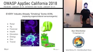 APPSEC Cali 2018 - Unpoisoned Fruit: Seeding Trust into a Growing World of Algorithmic Warfare