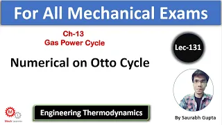 Numerical on Pk Nag Book Based on Otto Cycle || Engineering Thermodynamics-131 || MechLearner