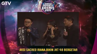 Aksi The Sacred Riana Bikin Aya JKT 48 Gemetaran | INDONESIA ESPORTS AWARDS 2020