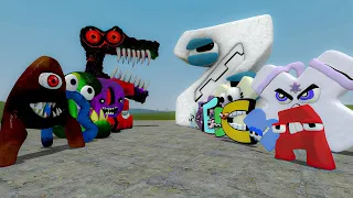 ALL ALPHABET LORE A-Z VS ALL NIGHTMARE ALPHABET LORE In Garry's Mod!