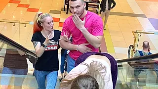 GIRL wants to t°uch my big size😈/девушка в шоке от 🍑/@Babycoma13 prank humor reaction