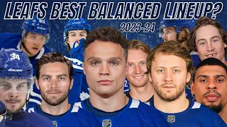 Toronto Maple Leafs BEST Balanced Lineup 2023-2024? Forwards? Power-play? | Leafs Lines Predictions