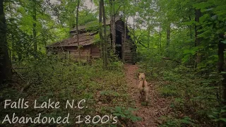 Exploring an 1800's Abandoned Homestead and Graveyard - Falls Lake N.C.