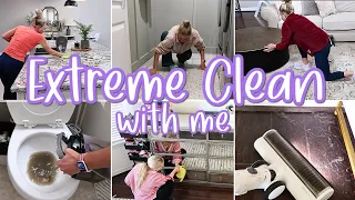 EXTREME CLEAN WITH ME 2024/ DEEP CLEAN HOUSE TRANSFORMATION / MESSY HOUSE CLEANING MOTIVATION