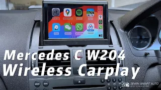 Mercedes C Class W204 07-14 Flip Display Retrofitted Wireless CarPlay