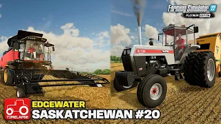 BARLEY & WHEAT HARVEST [Edgewater Saskatchewan] FS22 Timelapse # 20