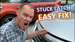 EASY FIX! How to open a STUCK HOOD LATCH!