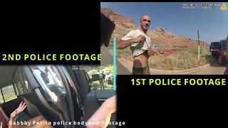 GABBY PETITO BOTH POLICE FOOTAGE BODY CAM ALIGNED - 2ND FOOTAGE  IS MUTED