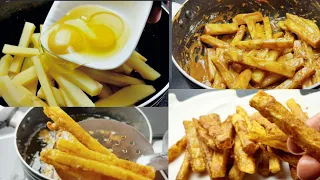 Egg French Fries Recipe | Evening Snacks Recipe | Easy French Fries Recipe | Bah Family