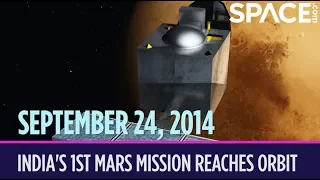 OTD in Space - Sept. 24: India's 1st Mars Mission Reaches Orbit