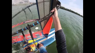 Starboard Isonic 83, Severne Overdrive M2 9.4. Windsurfing D’Island Puchong Lake, Selangor, Malaysia