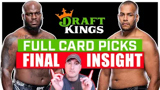 DRAFTKINGS: UFC St. Louis: Lewis vs. Nascimento FULL CARD Predictions