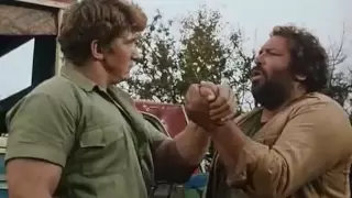 Bud Spencer & Terence Hill - Das Krokodil und sein Nilpferd - Armdrücken Bud