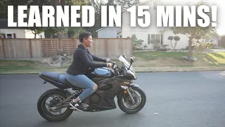 Her First Time Riding a Motorcycle!